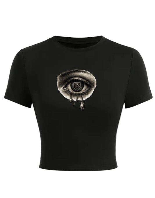 TYN Women’s Crying Eye Crop Tee