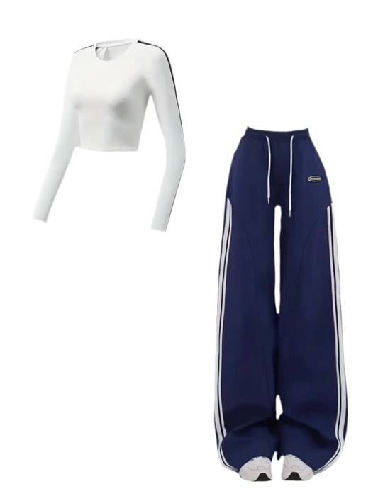 Retro Stripe Long Sleeve Set