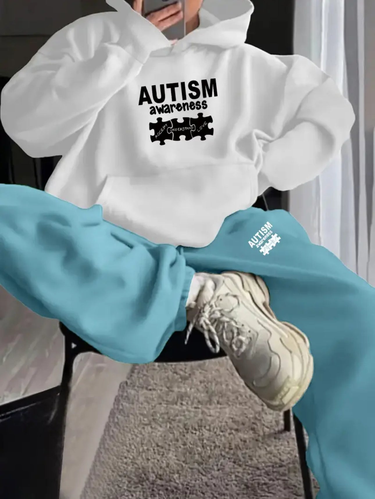 Women’s Autism Awareness Fleece Comfort Set