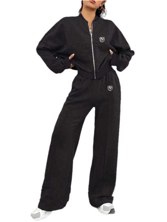 TYN Women’s Plus Size KnitPulse Zip-Up Set