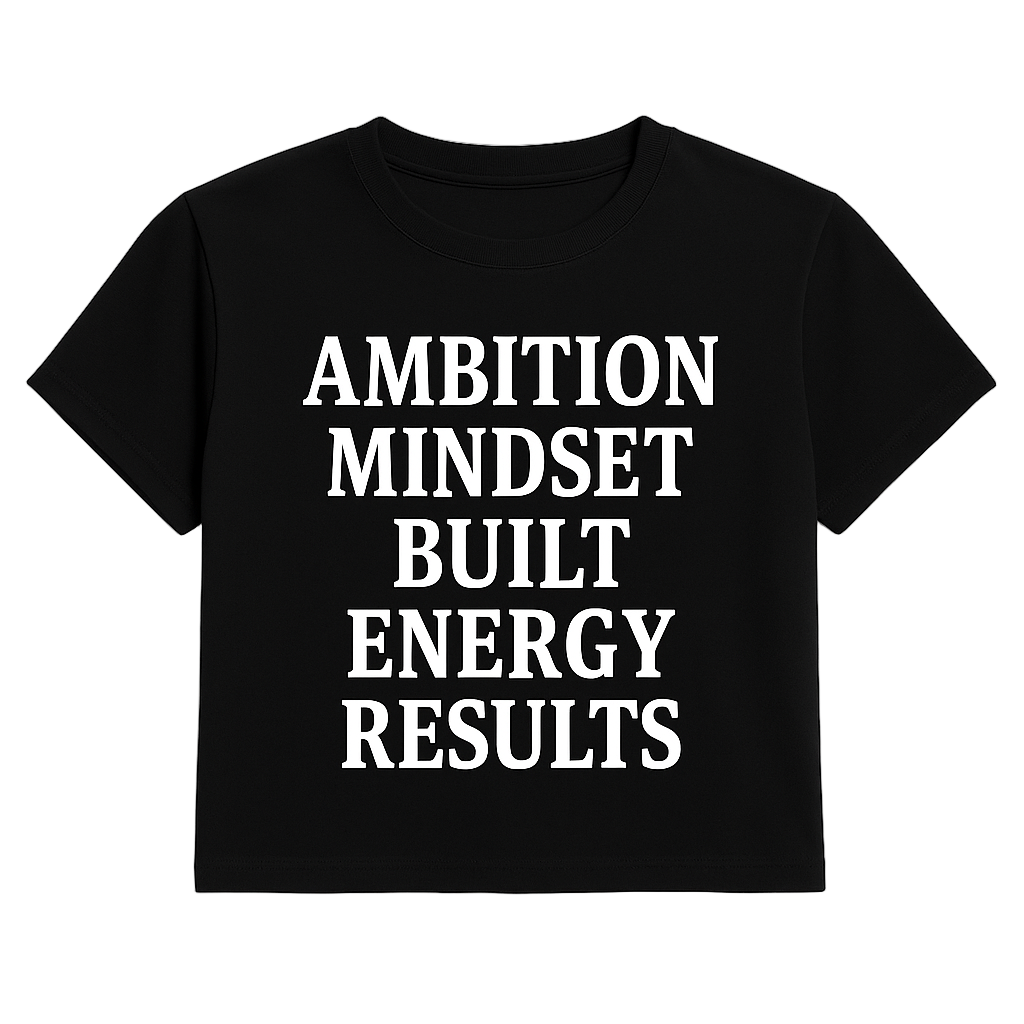 Amber “Ambition Mindset Energy” Tee – Black