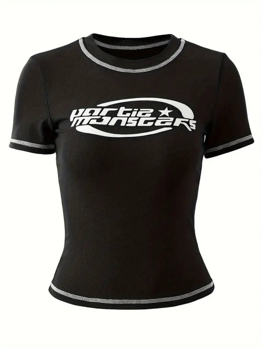 Women’s Lettered Contrast Tee