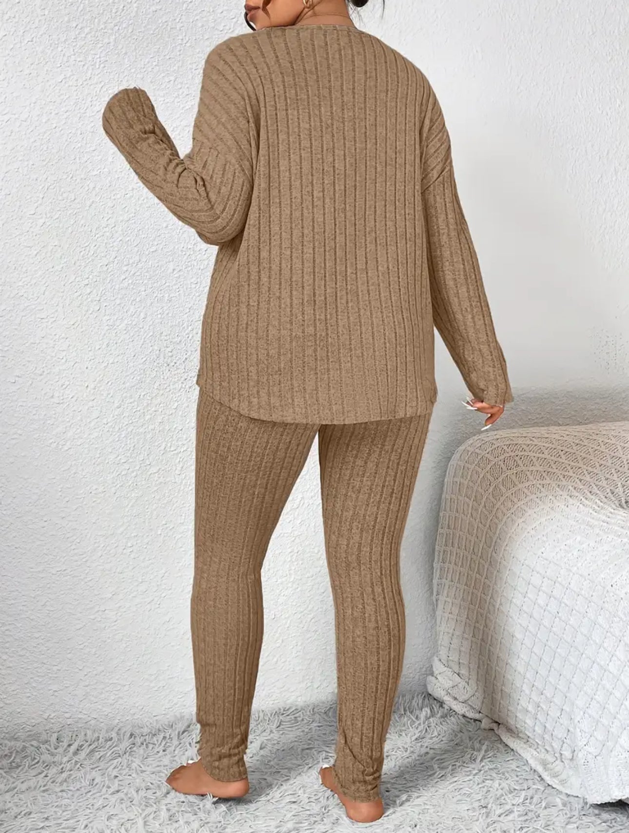 Plus Size CozyForm Ribbed Two-Piece