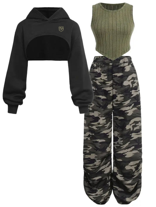 TYN Women’s Shadow Pulse Three-Piece Camo Ensemble