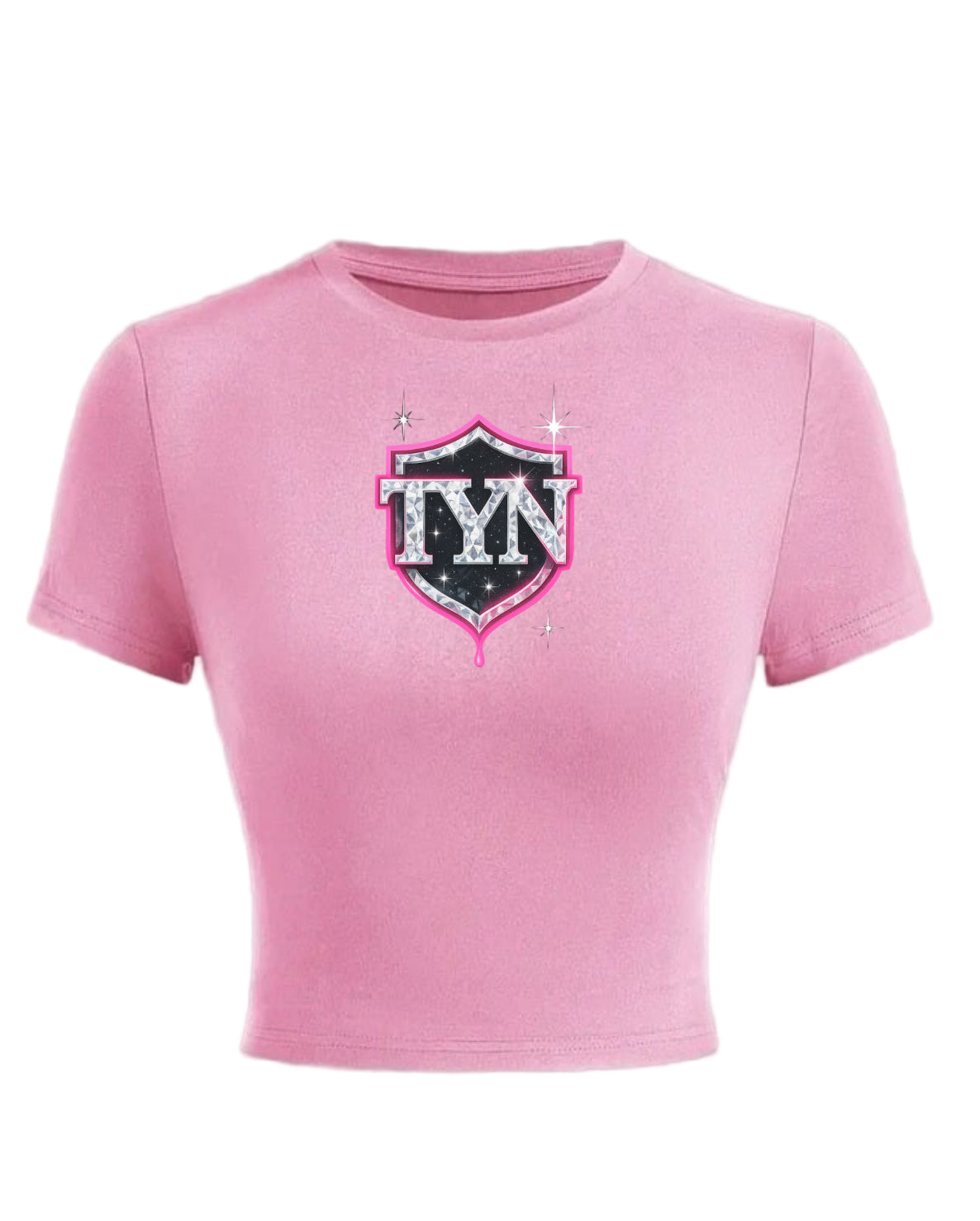 TYN Women’s Diamond Sparkle Shield Crop Top