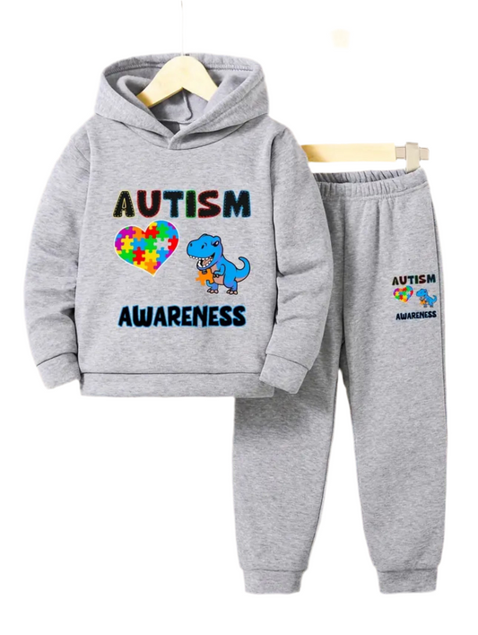 Boy’s Autism Awareness Dinosaur Tracksuit