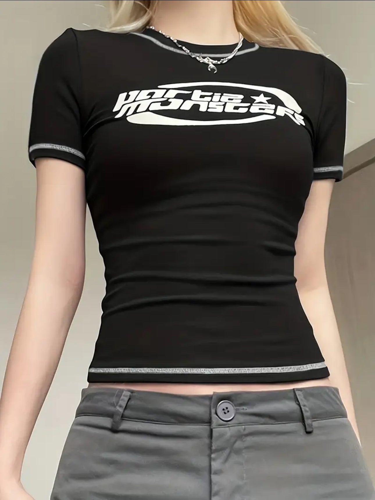 Women’s Lettered Contrast Tee