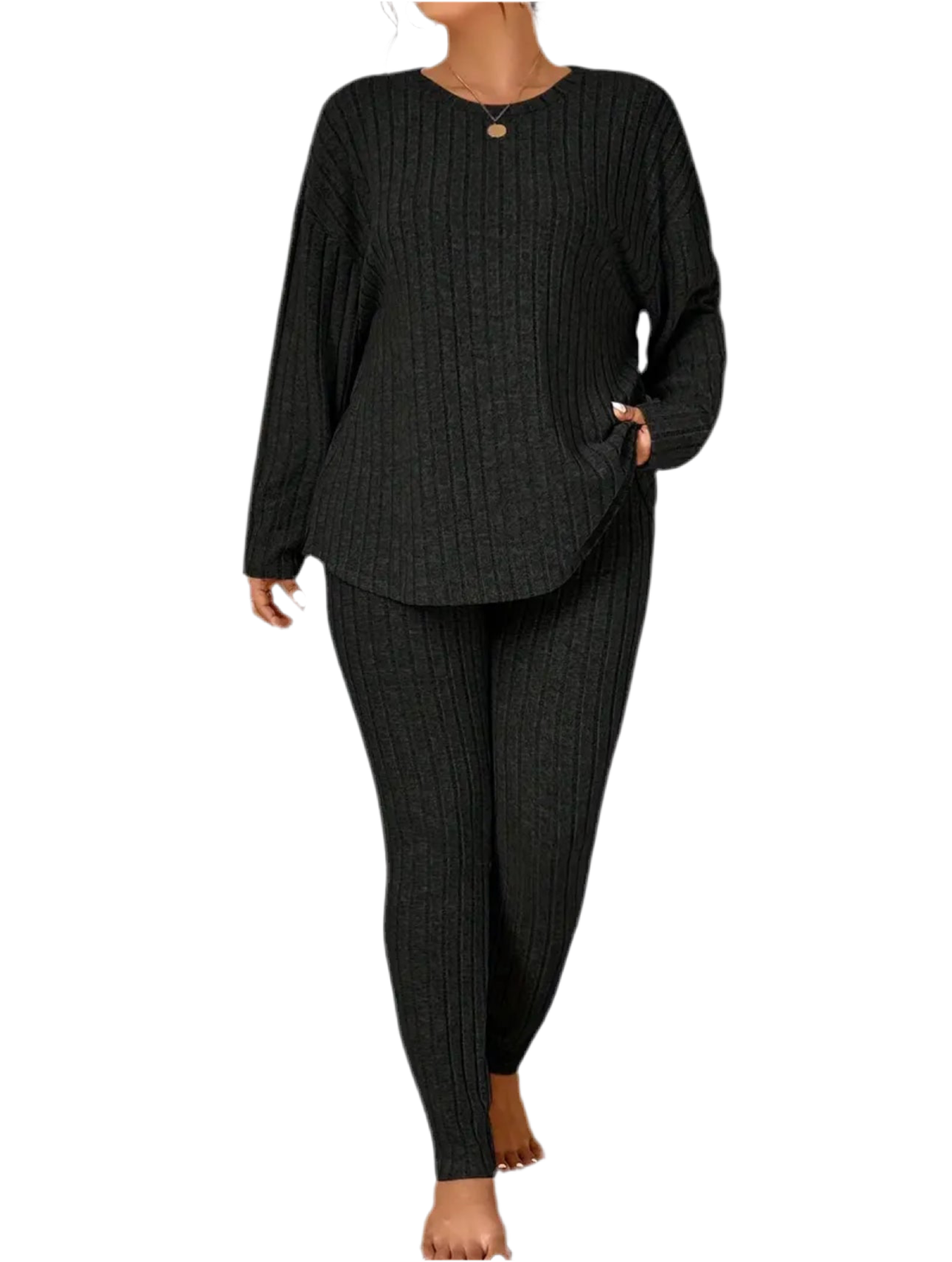 Plus Size CozyForm Ribbed Two-Piece