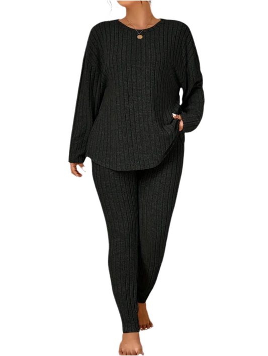 Plus Size CozyForm Ribbed Two-Piece