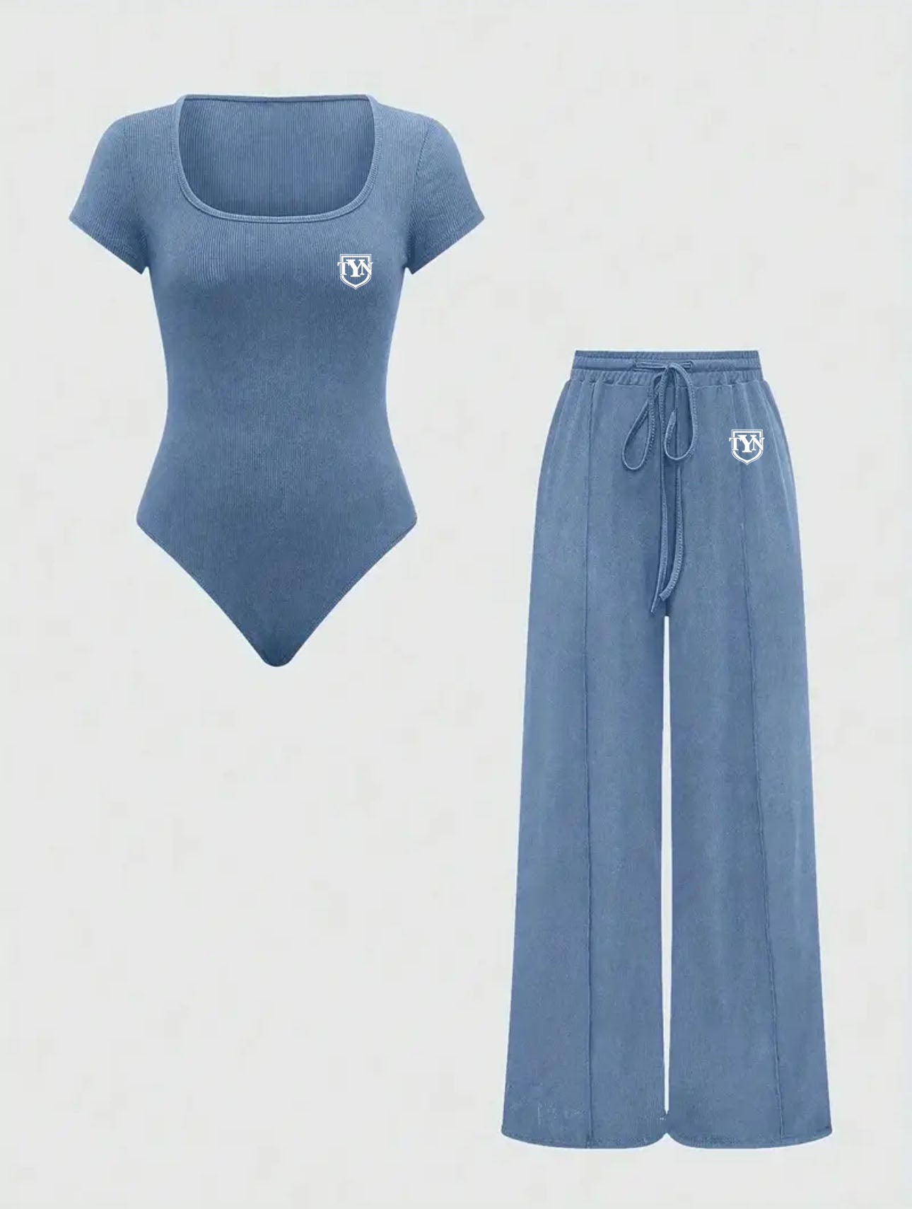 TYN Women’s 2-Piece Jumpsuit + Wide-Leg Pants Set