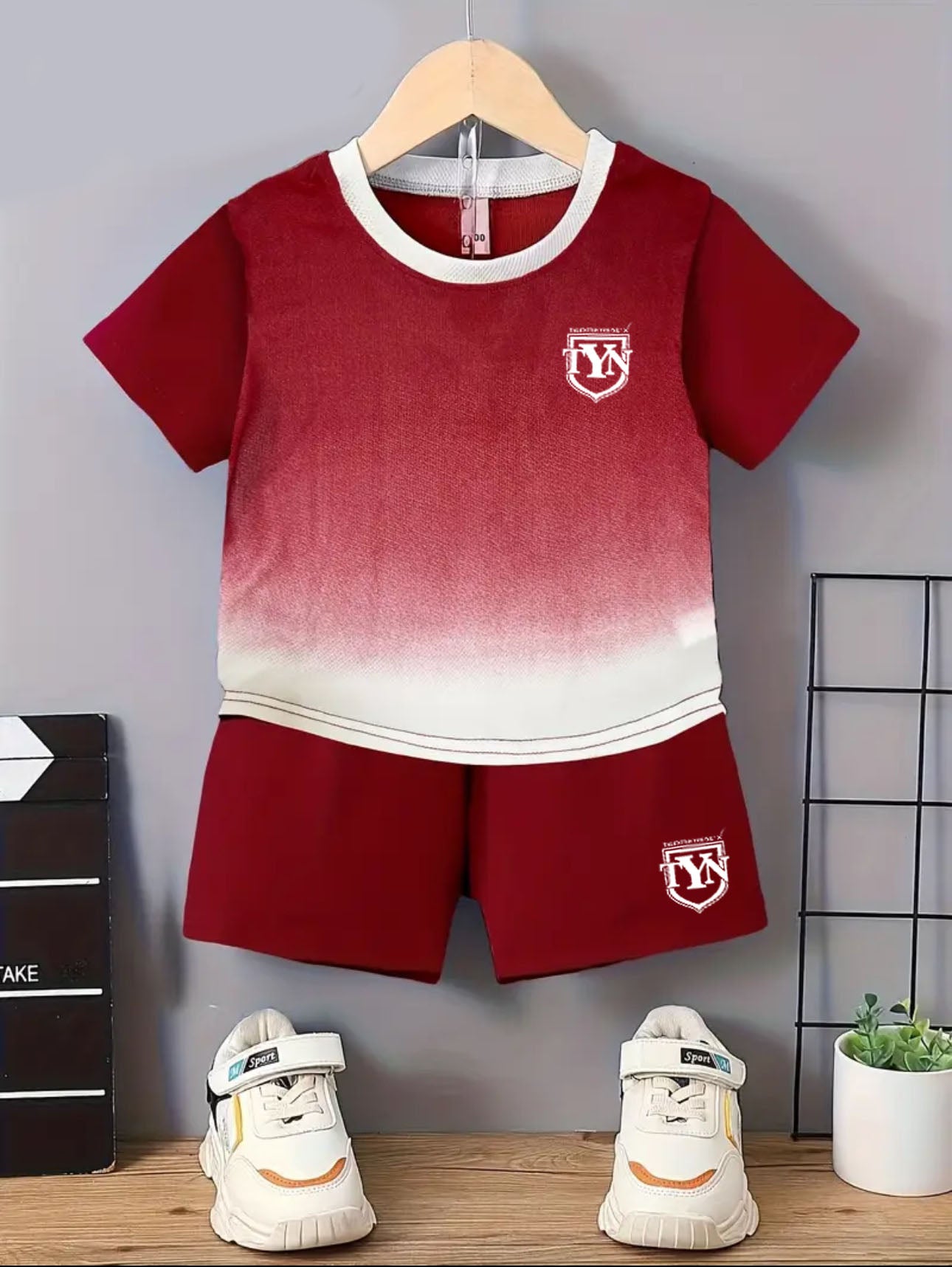 Boys’ Quick-Dry TYN Set – Tee & Shorts
