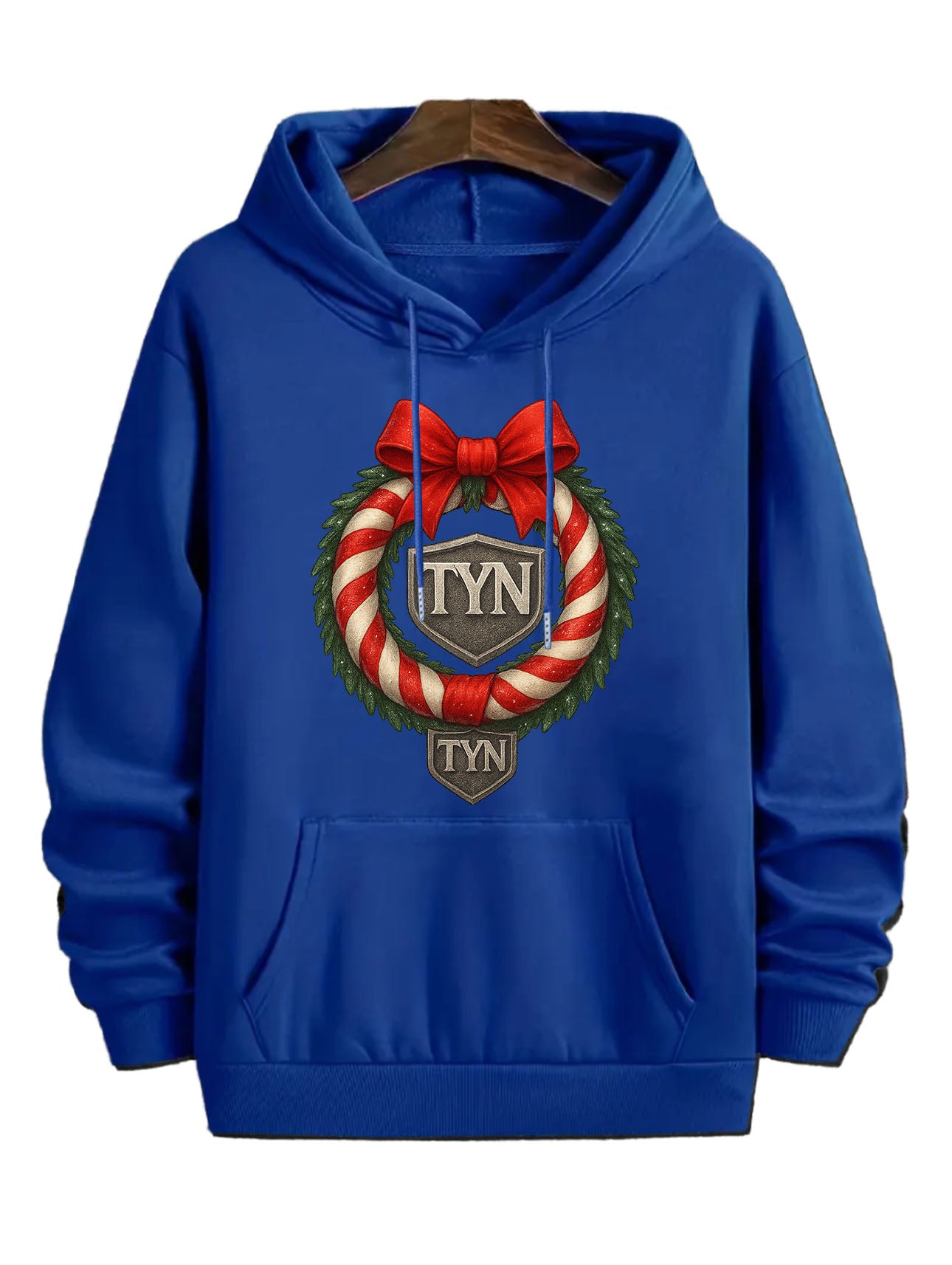 TYN Candy Cane Christmas Wreath Hoodie