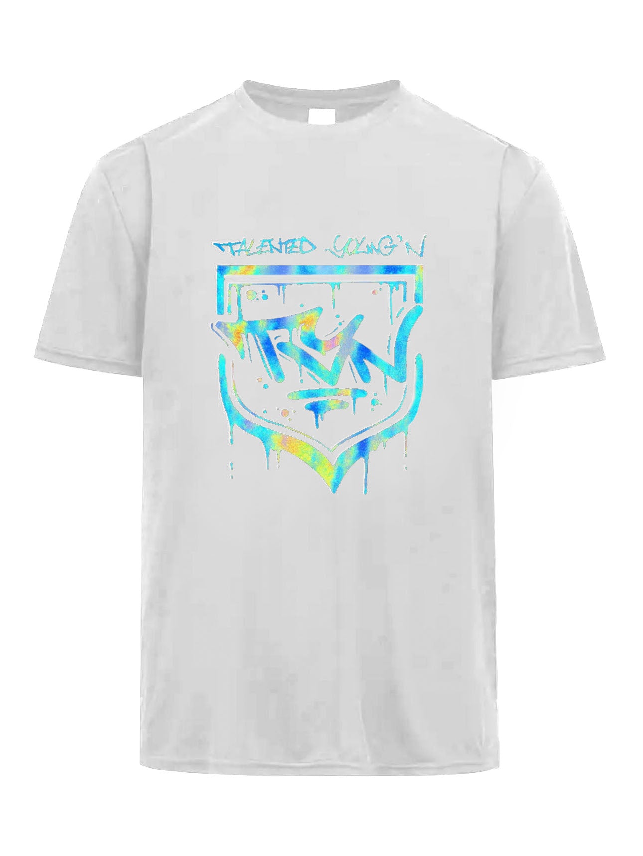 Graffiti TYN Logo Tee – with Silver Holo Print