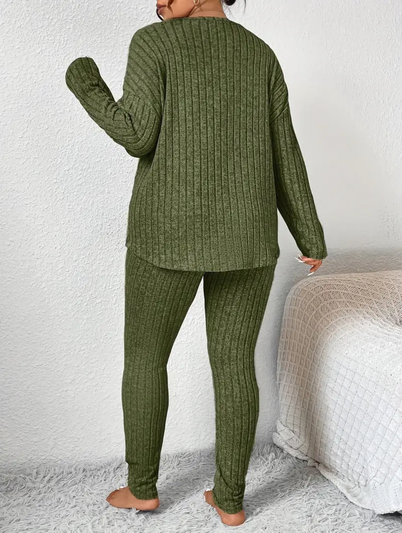 Plus Size CozyForm Ribbed Two-Piece