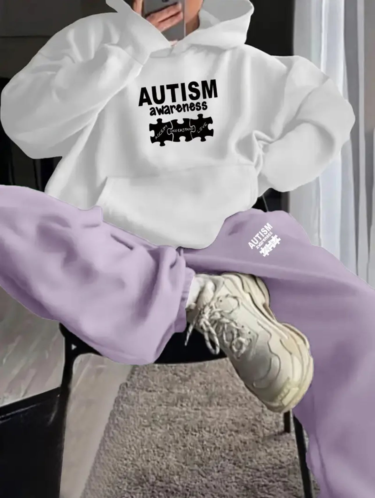 Women’s Autism Awareness Fleece Comfort Set
