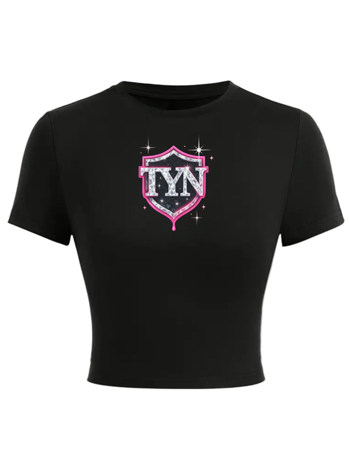 TYN Women’s Diamond Sparkle Shield Crop Top