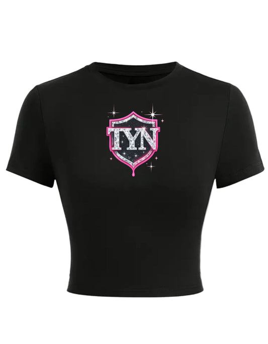 TYN Women’s Diamond Sparkle Shield Crop Top