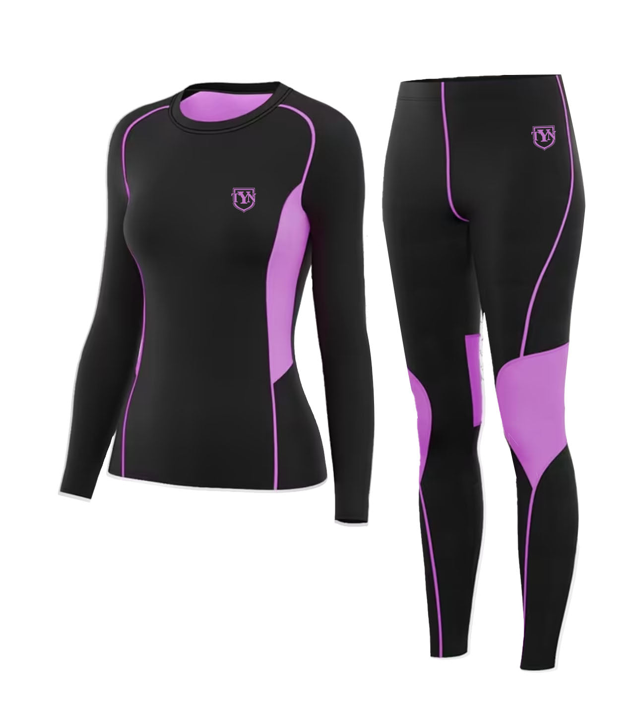 TYN Activewear Duo Set – Long Sleeve Compression Fit