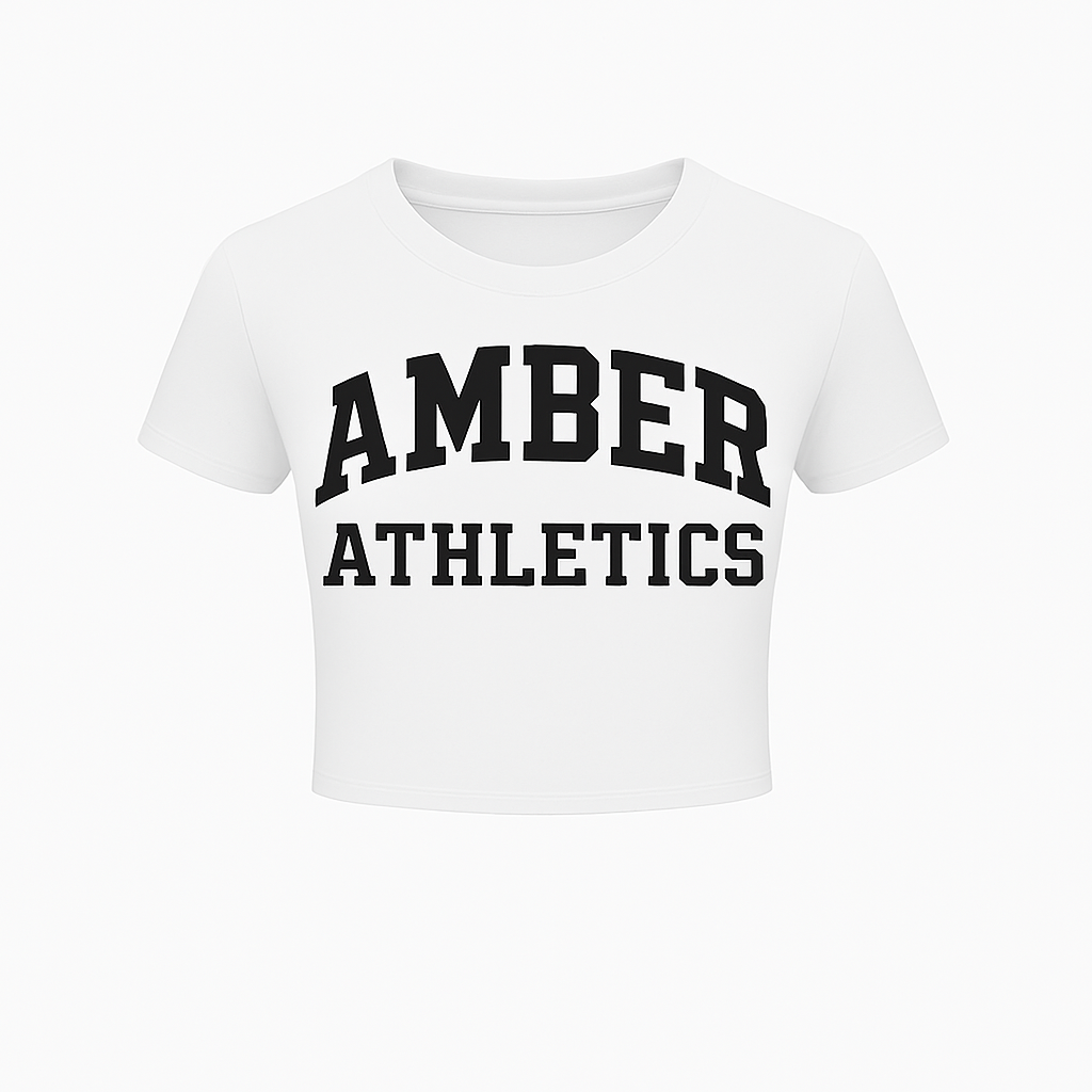 Amber “Athletics” Tee – White
