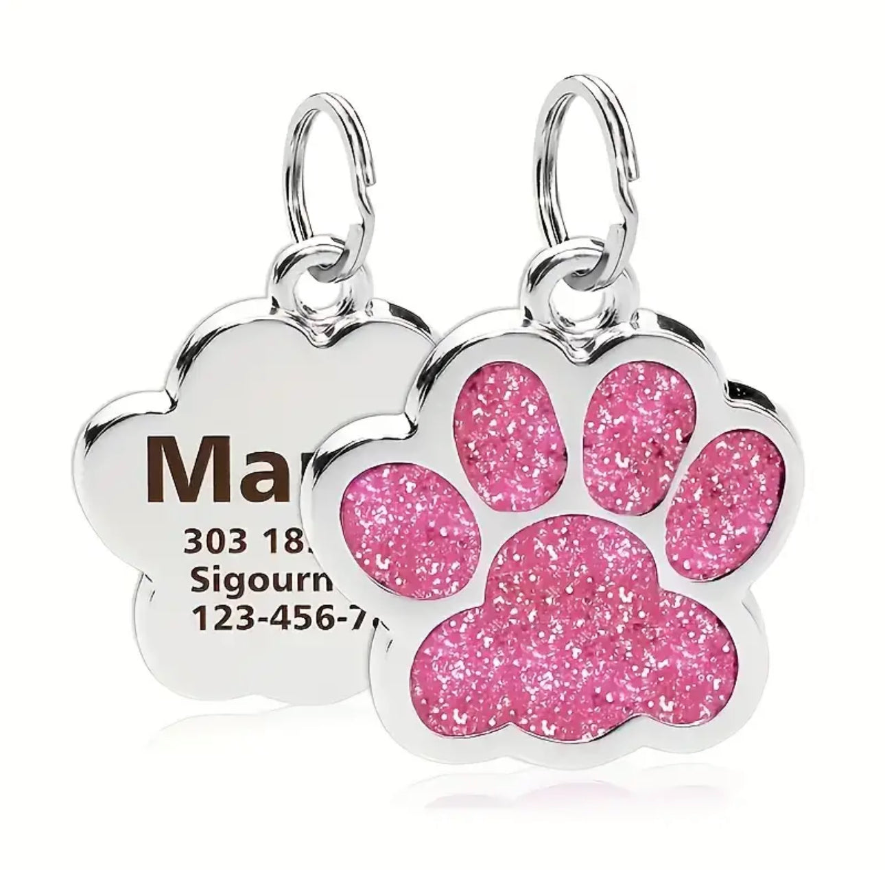 TYN Custom Lab Personalized Paw Pet ID Tag