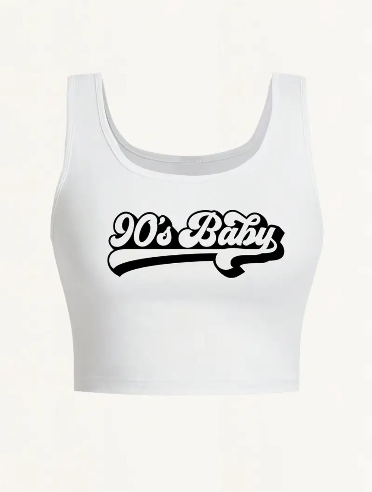 Women’s 90s Graphic Crop Tank Top