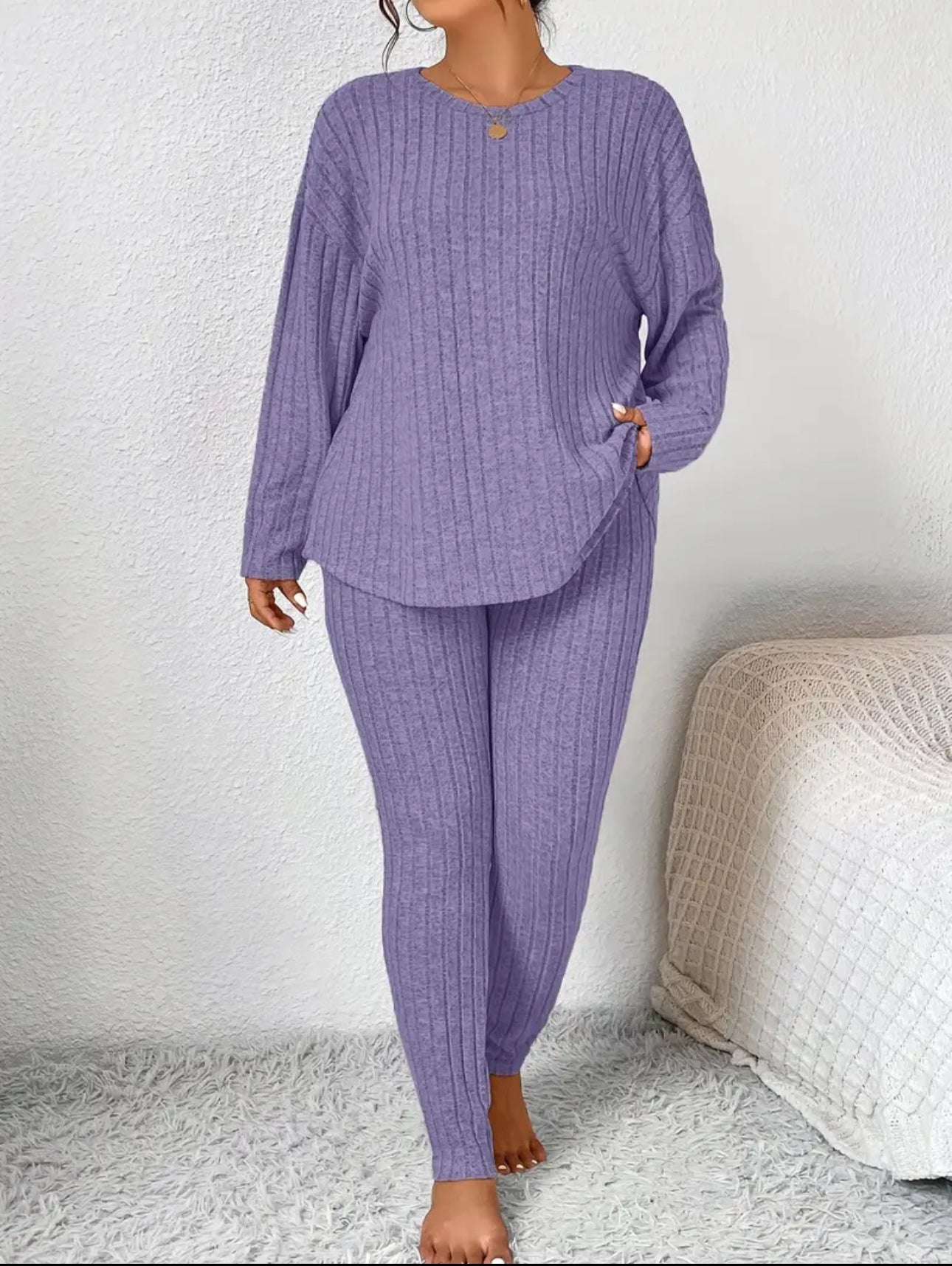 Plus Size CozyForm Ribbed Two-Piece