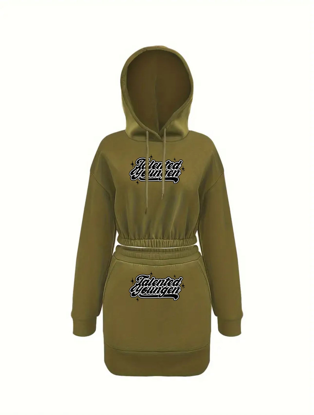TYN Women’s Knit Top and Skirt Set | Autumn Winter Two-Piece
