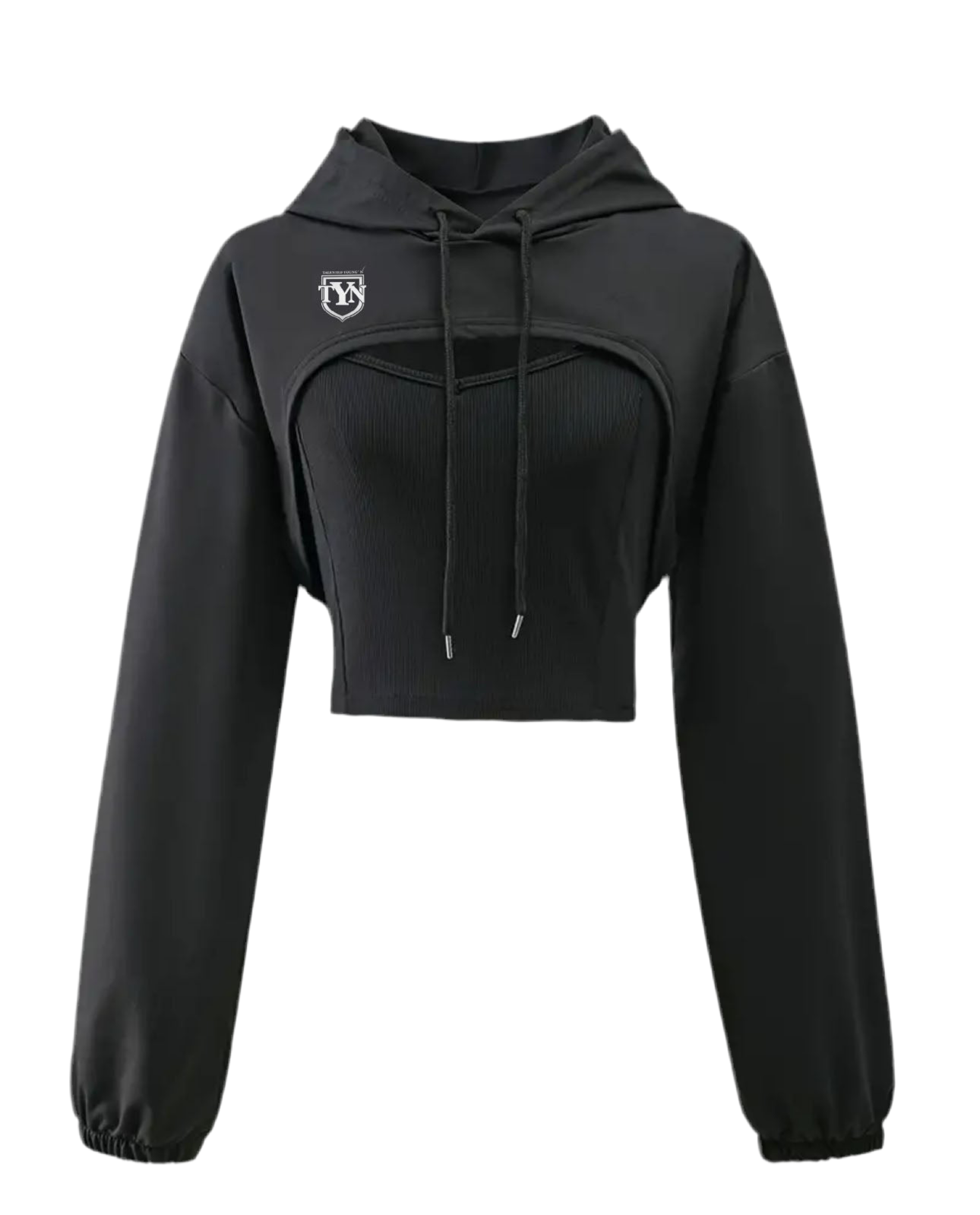 TYN Women’s Cropped Hoodie & Vest Set