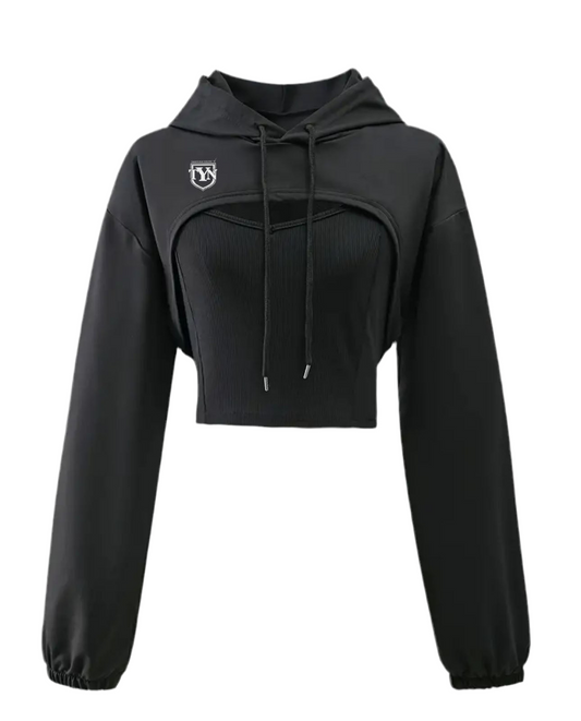 TYN Women’s Cropped Hoodie & Vest Set