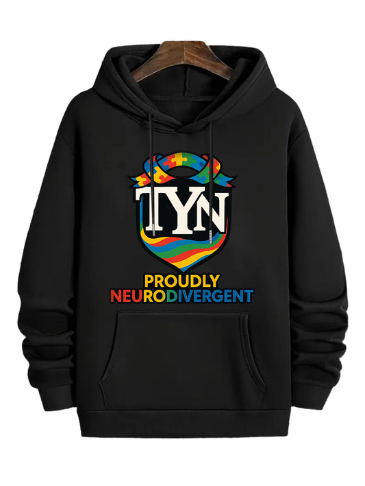 TYN “Proudly Neurodivergent” Hoodie – Black Edition
