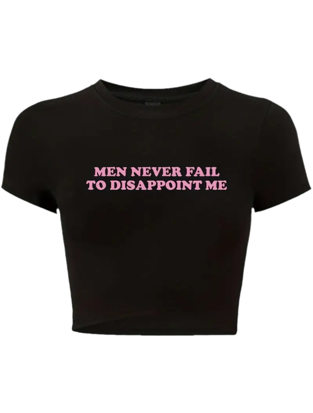 Women’s Text Front Crop Tee