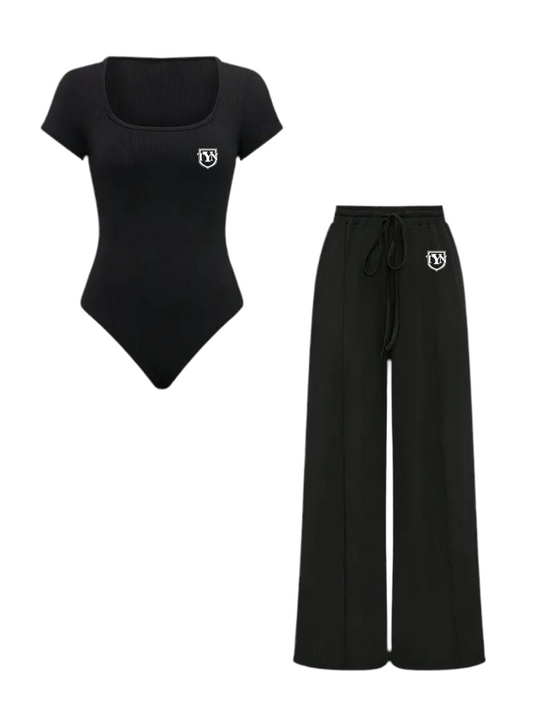 TYN Women’s 2-Piece Jumpsuit + Wide-Leg Pants Set
