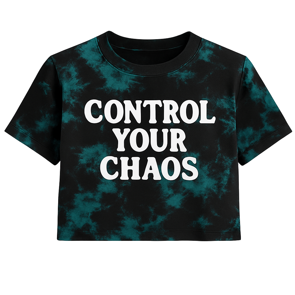 CONTROL YOUR CHAOS CROPPED WOMEN’S TEE