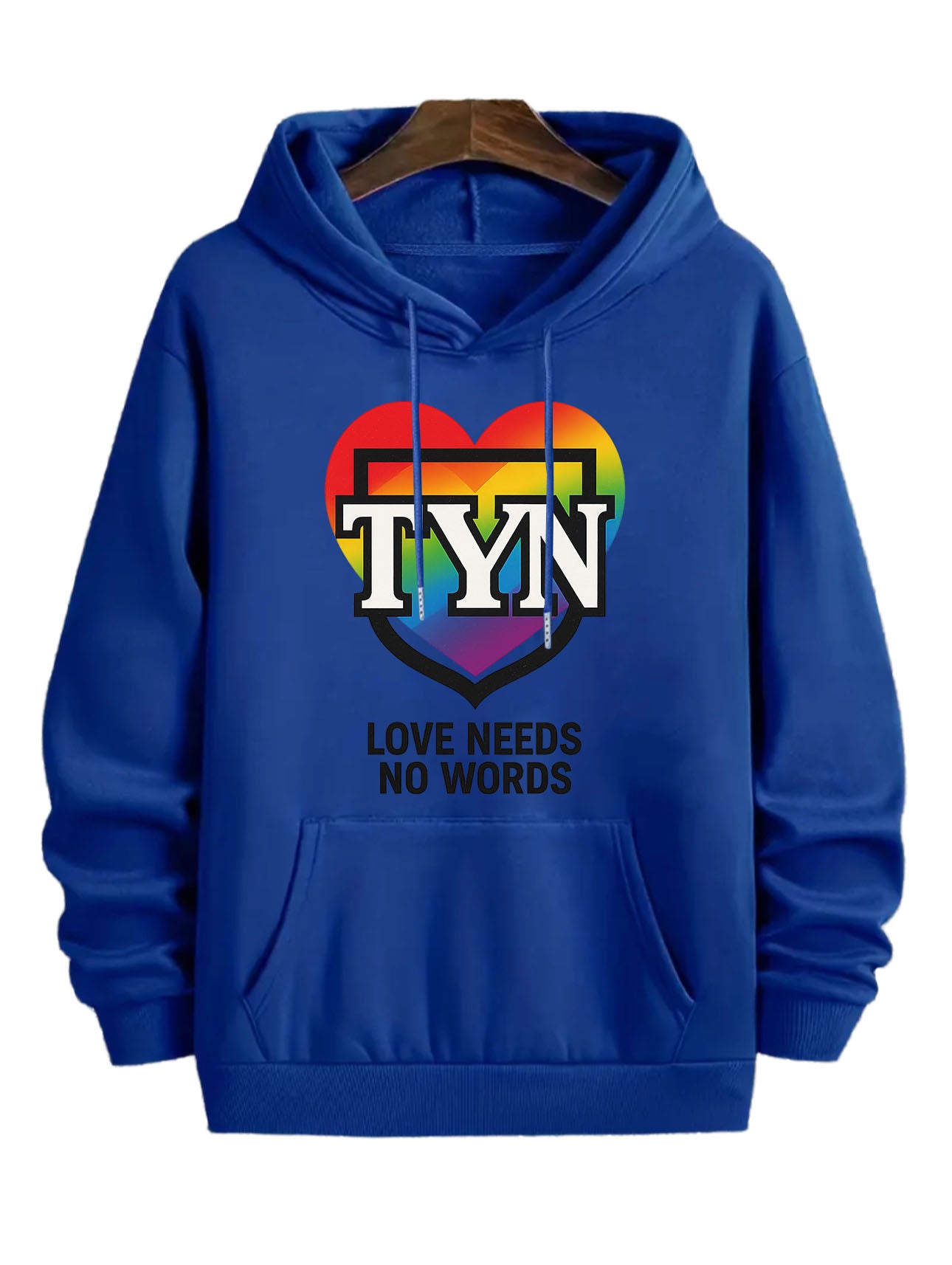 TYN “Love Needs No Words” Autism Awareness Hoodie – Royal Blue