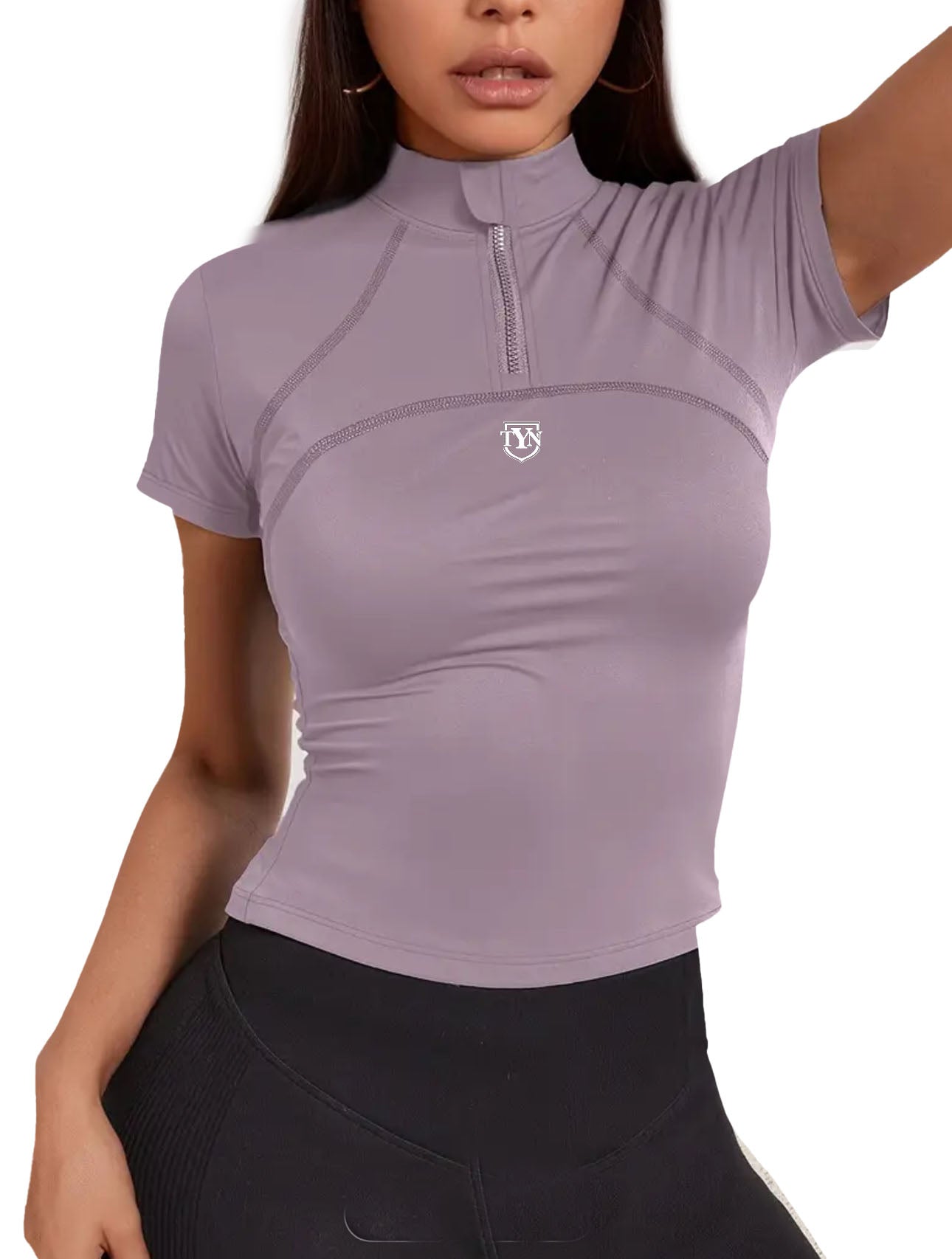 TYN “Active Essential” Women’s Fitted Zip Top