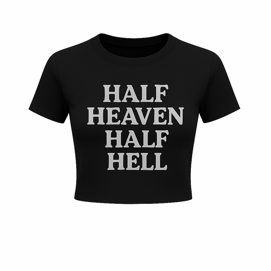 Half Heaven Half Hell Crop Tee