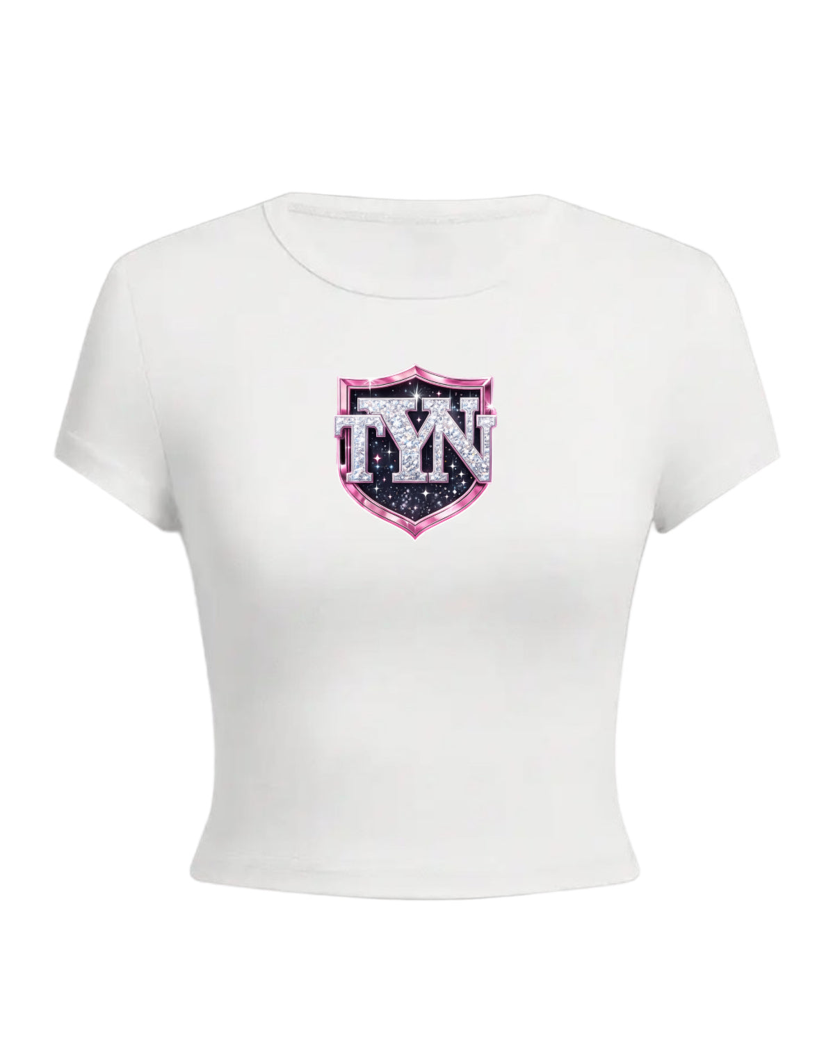 TYN Women’s Sparkle Galaxy Crop Tee