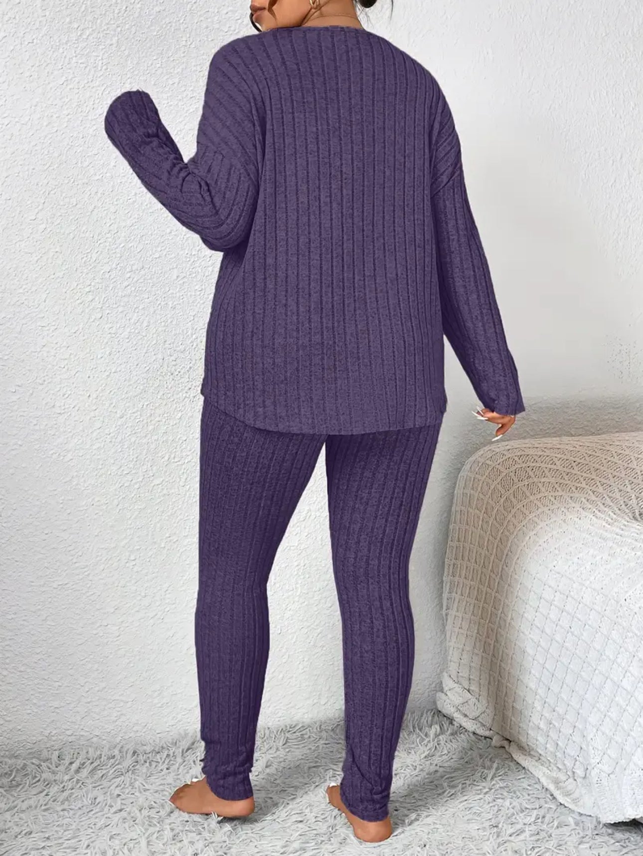 Plus Size CozyForm Ribbed Two-Piece