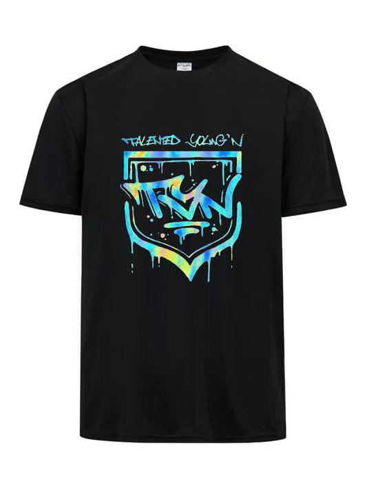 Graffiti TYN Logo Tee – with Silver Holo Print