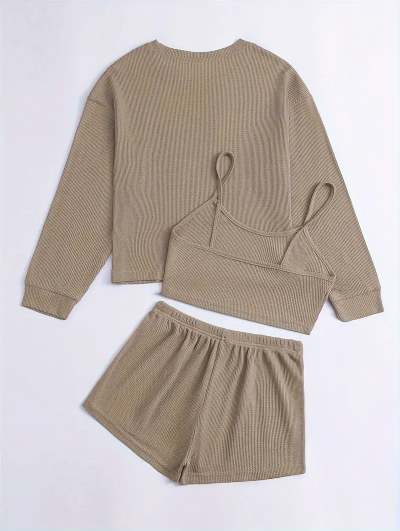 TYN Women’s 3-Piece Textured Lounge Set