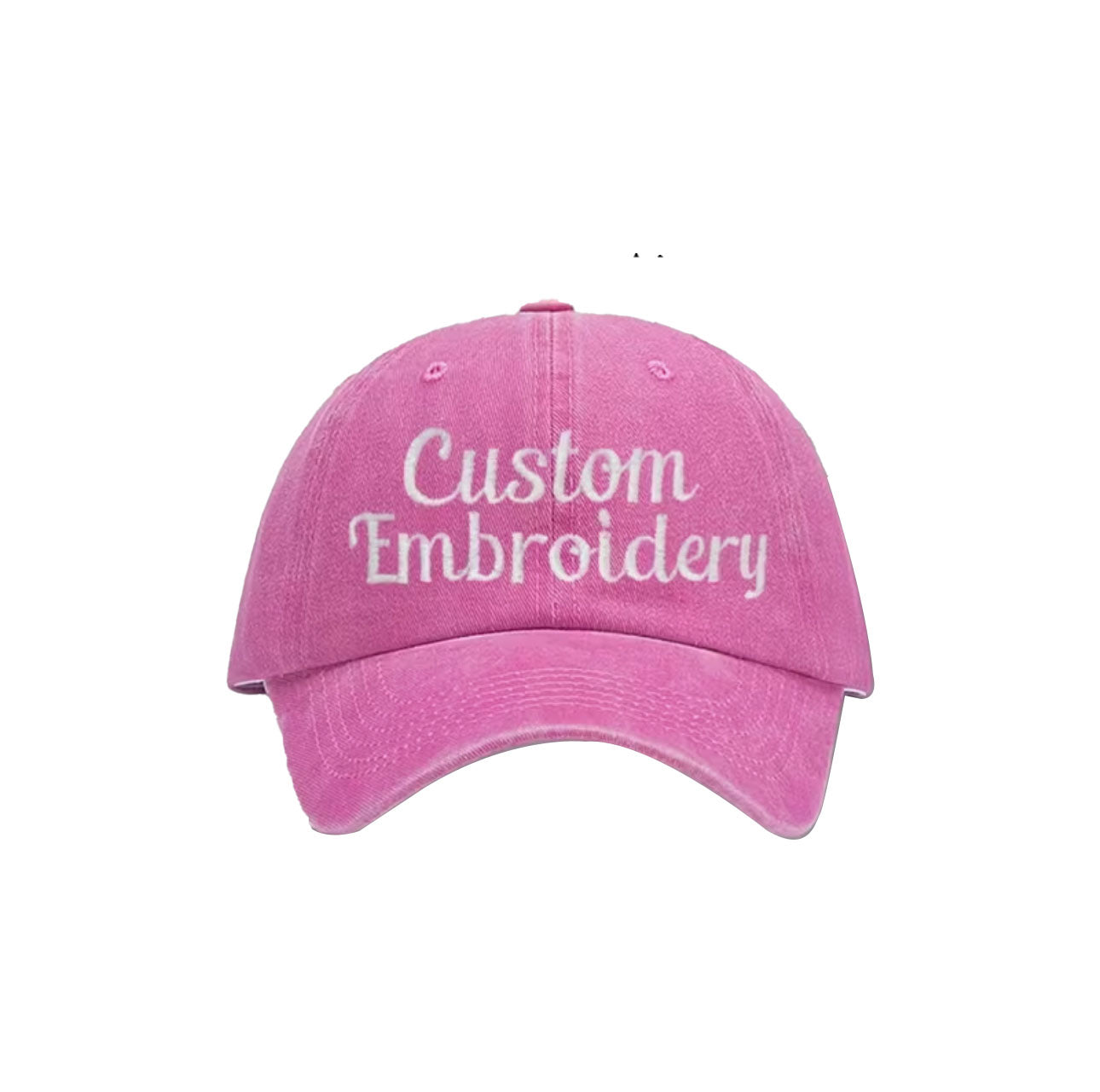 Customisable White Embroidered Retro Snapback Cap