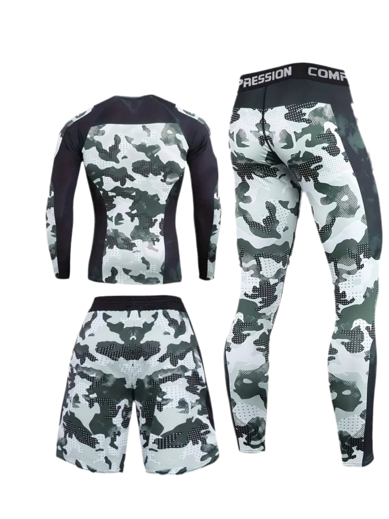 TYN Men’s Camo Surge Three-Piece Compression Set
