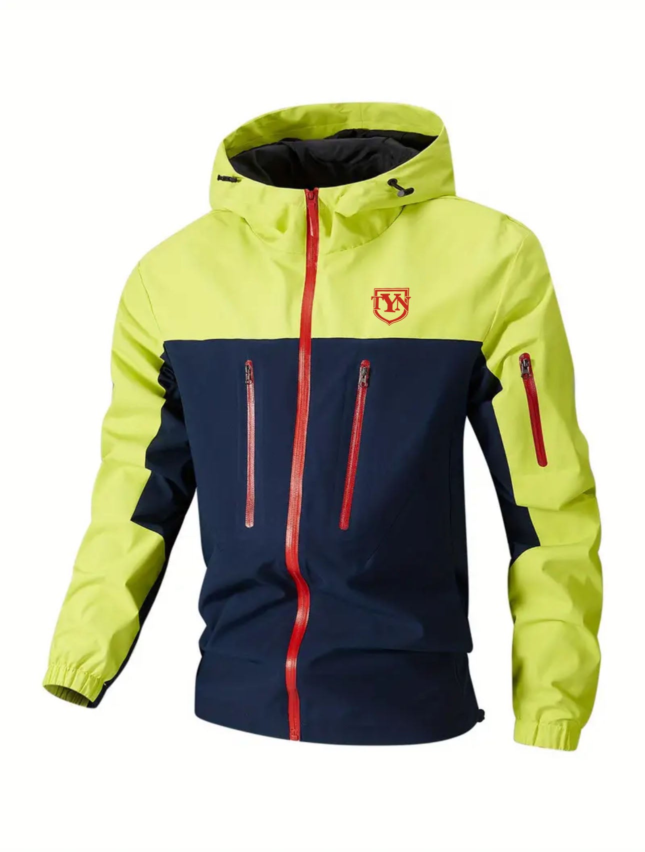 TYN Men’s Vibrant Block Hooded Jacket