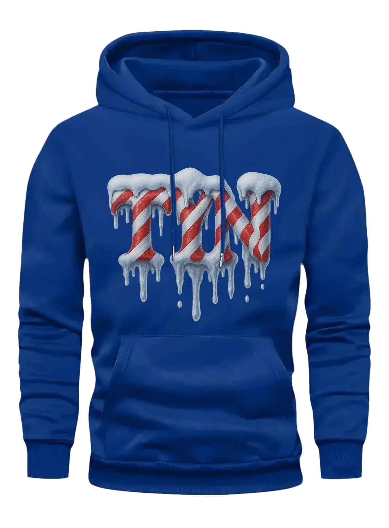 TYN “Candy Cane Drip” Hoodie – Royal Blue