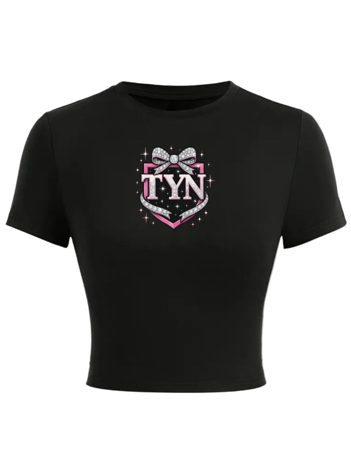 TYN Women’s Diamond Bow Crop Tee