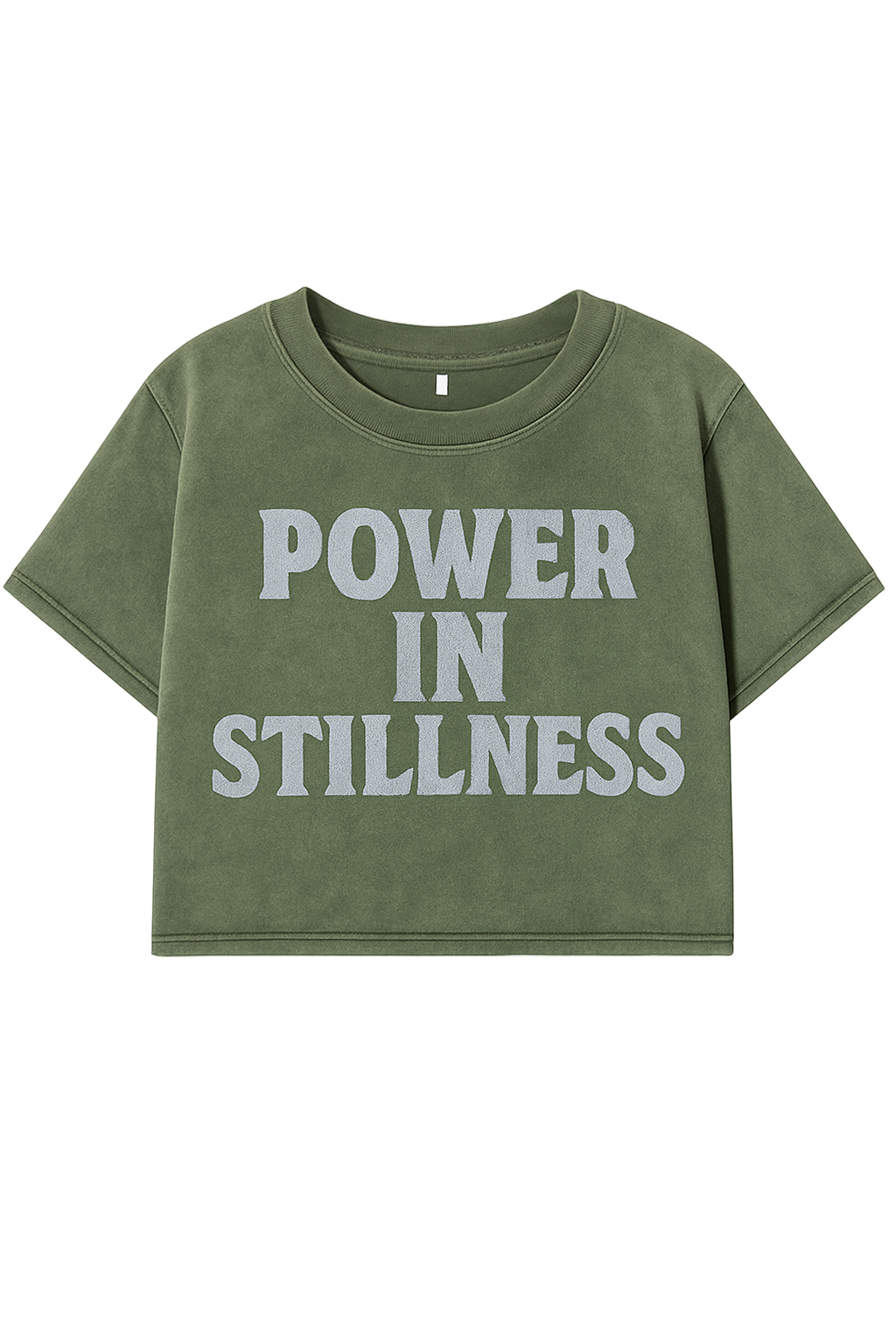 POWER IN STILLNESS CROPPED WOMEN’S TEE