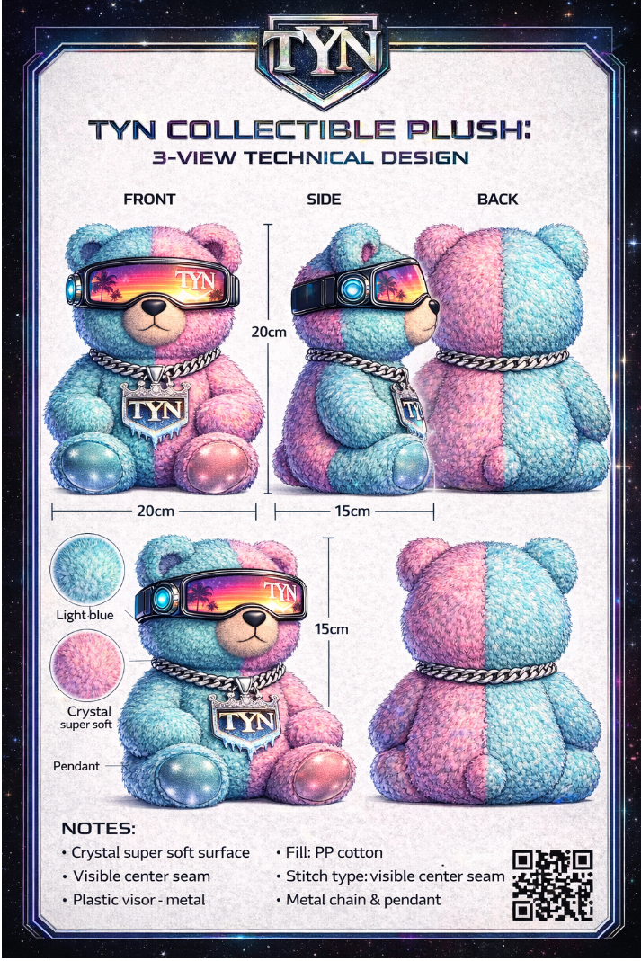 TYN VIZION BEAR™ Limited Edition Collectible Plush