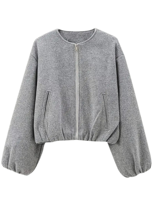 Women’s Refined Aviator Zippered Jacket