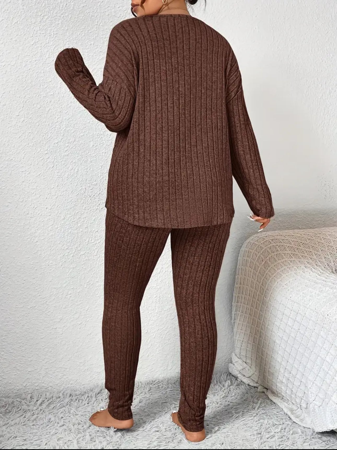 Plus Size CozyForm Ribbed Two-Piece