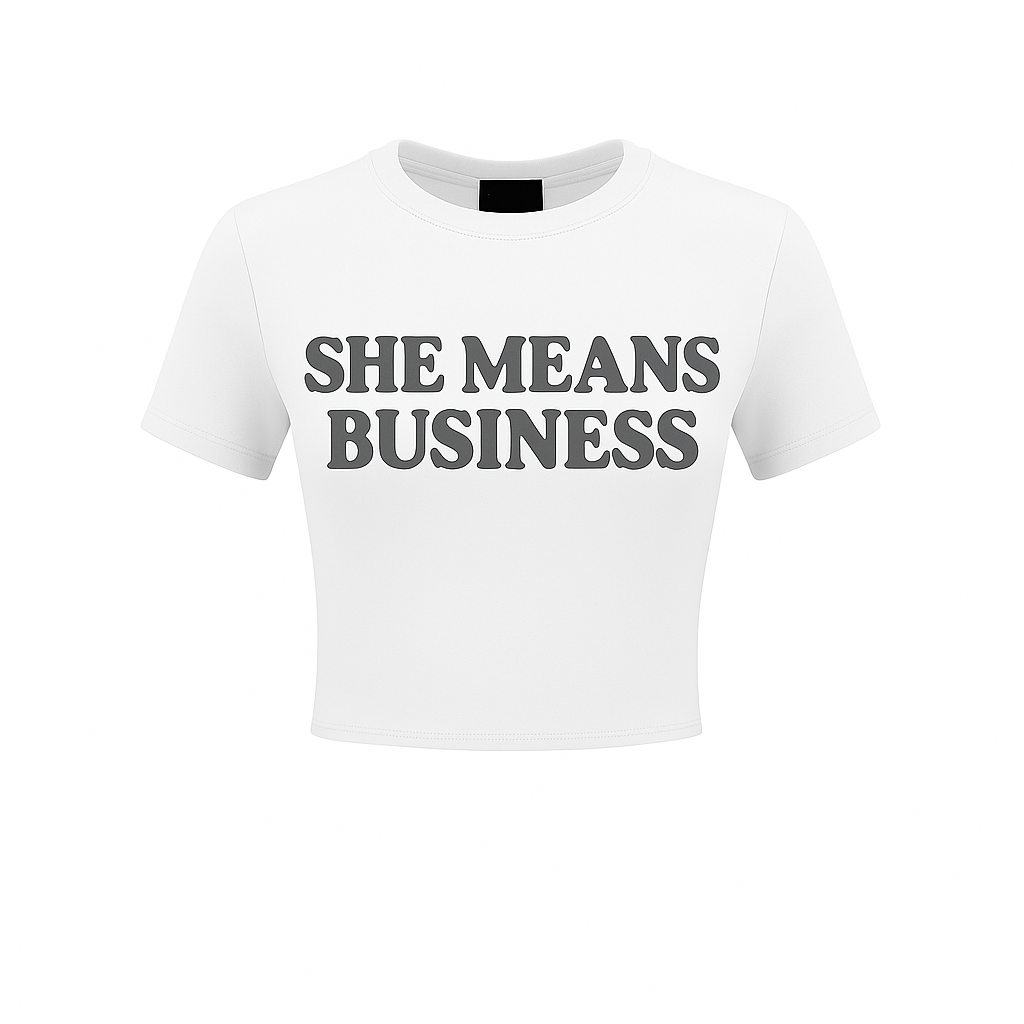 She Means Business Reflective Crop Top (Women’s)